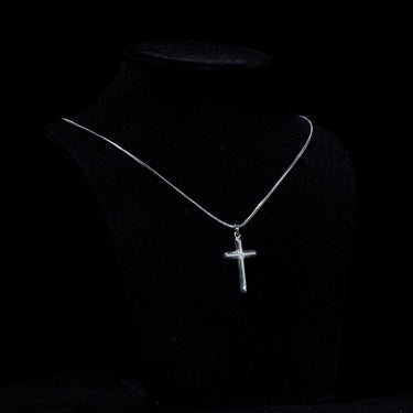 Personalized Gift For Dad - Cross Pendant Necklace - Happy Father's Day! To my Stepdad, From Your Grateful Son .