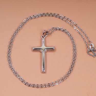 Personalized Gift from Wife to Husband - Cross Pendant Necklace - In Loving Memory in Your Beloved