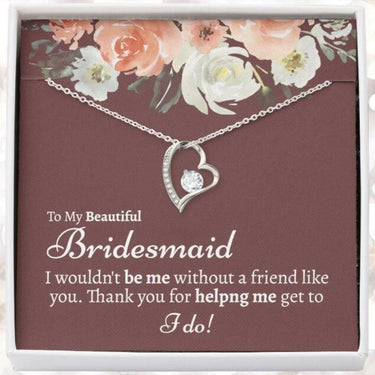 Best Friend Necklace, Bridesmaid Necklace Gift, Bridesmaid Thank You Gift, Inexpensive Bridesmaid Gift, Thank You for being my Bridesmaid