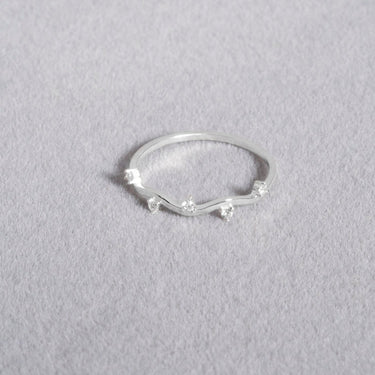 Glittering Wave Ring