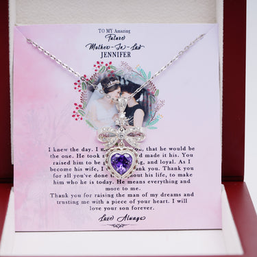 Personalized Gifts from Bride to Mother In Law - Eternal Love Necklace - To My Amazing Future Mother In Law