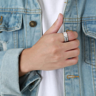 Brick Design Finger Ring