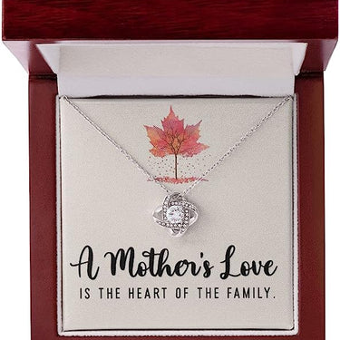 Love knot Necklace, GIFT FOR Mom, You are the queen of our hearts, Mom. Enjoy your special day