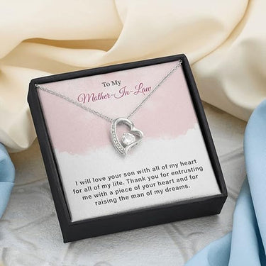 Personalized Gift For Mother In Law - Forever Love Necklace - To my Mother-In-Law