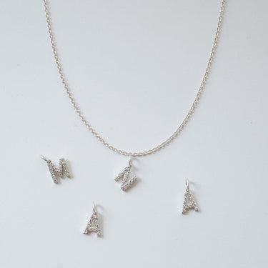 Pave Letter Necklace