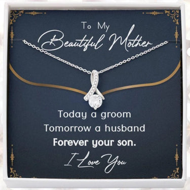 Alluring Beauty Necklace, Groom Gift to Mother, Mother of the Groom Gift from Son, Gift From Groom to Mom, Groom to Mother of the Groom