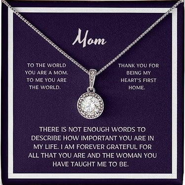 Sparkling moon necklace, GIFT FOR Mom, 34