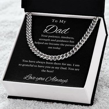 Simple Classic Necklace, Gift for Dad, love you Always