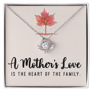 Love knot Necklace, GIFT FOR Mom, You are the queen of our hearts, Mom. Enjoy your special day