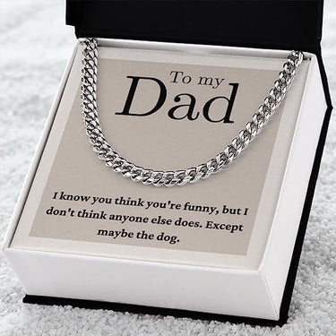 Simple Classic Necklace, Gift for Dad, To My Dad