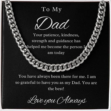 Simple Classic Necklace, Gift for Dad, love you Always