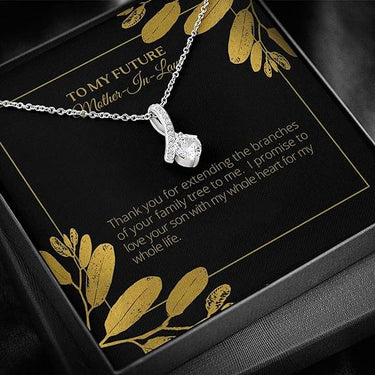 Personalized Gift For Mother In Law  - Alluring Beauty Necklace - Thank You for Extending the Branches of Your Family Tree to Me