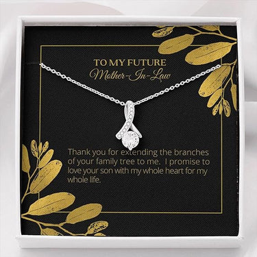 Personalized Gift For Mother In Law  - Alluring Beauty Necklace - Thank You for Extending the Branches of Your Family Tree to Me