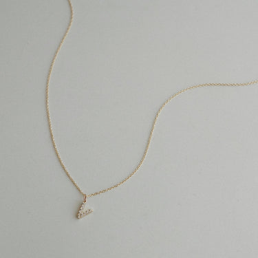 Pave Letter Necklace