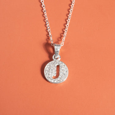 Initial Letter Charm Necklace