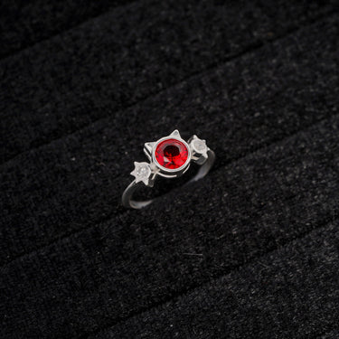 Meow Ring (Ruby Red Cat)