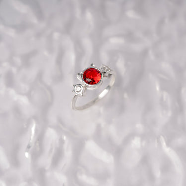 Meow Ring (Ruby Red Cat)