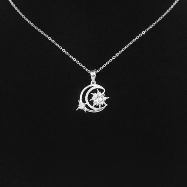 Crescent Moon & Sun Necklace