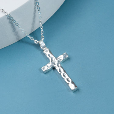 Personalized Gift For Soulmate - Cross Gemstone Necklace - Happy Valentine's Day, Love You Forever and Always, Your Soulmate.