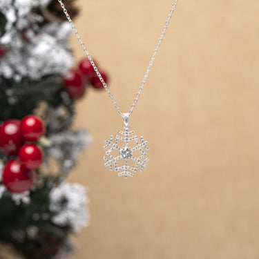 Christmas Necklace: SnowFlake 2 Pendant