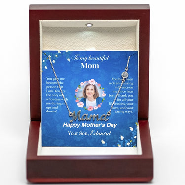 Personalized Gift For Mom - Love Mama Necklace - Happy Mother's Day 2, to My Wonderful Mother