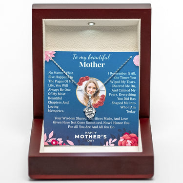 Personalized Gift For Mom - Alluring Beauty Necklace - Happy Mother's Day, to My Beautiful Mother