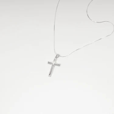 Cross Necklace, Snake Chain, Ball Chain, Gift for Husband, to My Husband