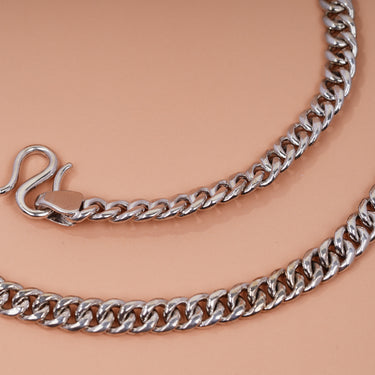 Personalized Gift from Wife to Husband -  Curb Chain Necklace - 4th Weding Anniversary to Huband Gifts