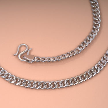 Personalized Gifts from Girlfriend to Boyfriend Gift - Curb Chain Necklace - To My Man, I Love You.