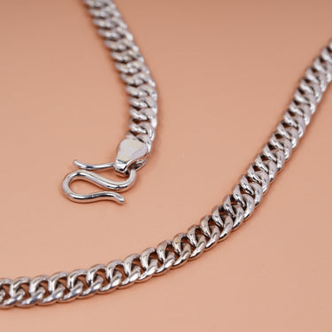 Personalized Gift For Husband  - Curb Chain Necklace - Happy Valentine's Day, I Love You, Your Future Wife