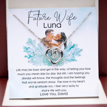 Meaningful Gift for the Groom to the Bride, Wedding Gift for the Bride, Gift for the Wedding Day, Halo Heart Necklace