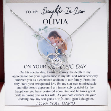 Personalized Gifts From Parent In Law to Bride - Love At First Sight - One this Special Day, I wish Convey the Depth of My Appreciation for Your Significance in My Life