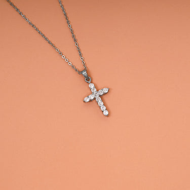 Personalized Gifts for Wife - Classic Cross Pendant Necklace - Happy Valentine's Day, Love You Forever and Always, Your Husband.