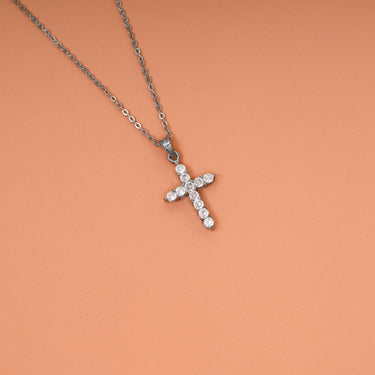 Personalized Gifts From Grooms To Mother In Law - Classic Cross Pendant Necklace - I Promise to Love Your daughter Forevermore