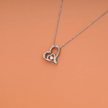 Dancing Heart Pendant Necklace