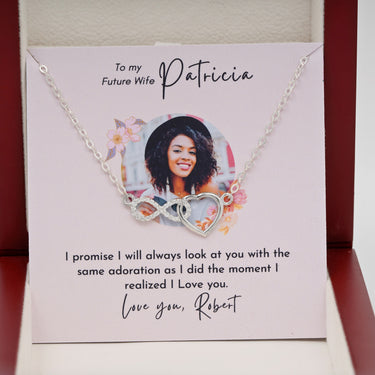 Personalized Gifts from Groom to Bride - Infinite Love Necklace - To My Future Wife