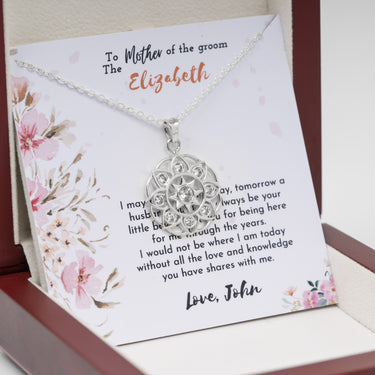 Personalized Gifts From Bride To Mother In Law - Sun Hill Pendant Necklace - To Mother of the Groom