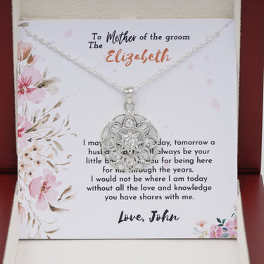 Personalized Gifts From Bride To Mother In Law - Sun Hill Pendant Necklace - To Mother of the Groom