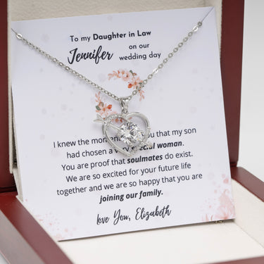 Personalized Gifts from Parent In Law to Bride - Love At First Sight - To my Daughter in Law on Our Wedding Day