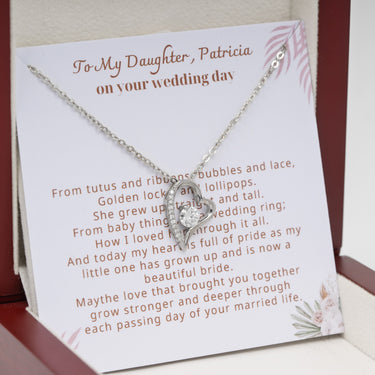 Personalized Gifts from Parent To Bride - Forever Love Necklace - To My Daughter on Your Wedding day