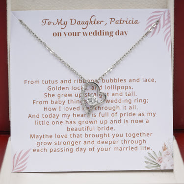 Personalized Gifts from Parent To Bride - Forever Love Necklace - To My Daughter on Your Wedding day