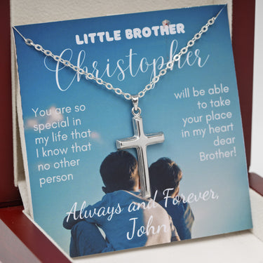 Personalized Gifts from Sibling to Grooms - Cross Pendant Necklace - You are so Special in My life that no other Person