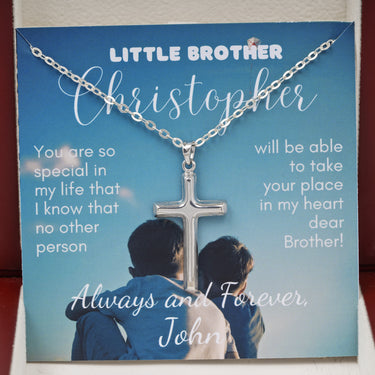 Personalized Gifts from Sibling to Grooms - Cross Pendant Necklace - You are so Special in My life that no other Person