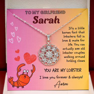 Personalized Gifts From Boyfriend To Girlfriend Gift - Sun Hill Pendant Necklace -  You are My Lobster