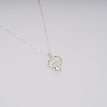 I Love You Mom Heart Necklace