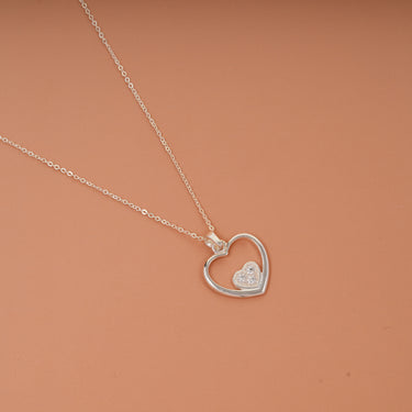 Heart in Heart Necklace