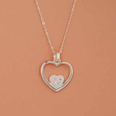 Heart in Heart Necklace