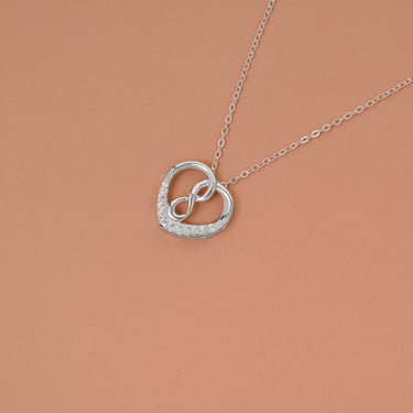 Infinity Knot Heart Necklace