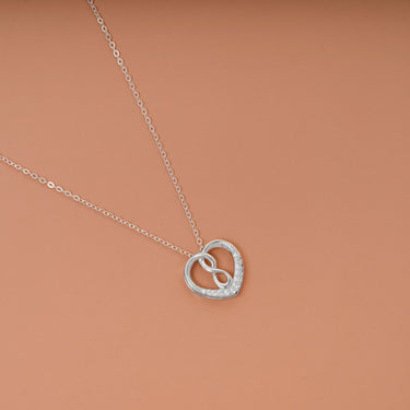 Infinity Knot Heart Necklace