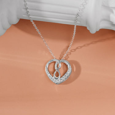 Infinity Knot Heart Necklace